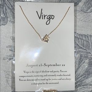 Simple Virgo Symbol Necklace